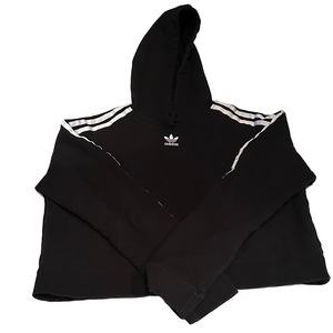 Adidas Black Hoodie with White Accents